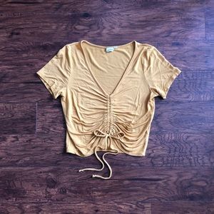 Mustard Crop Top